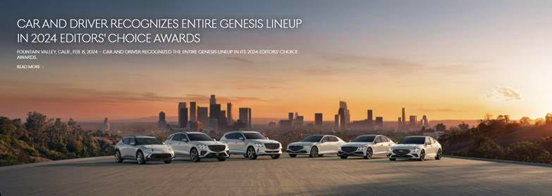 Car and Driver Recognizes Entire Genesis Lineup in 2024 Editors' Choice Awards